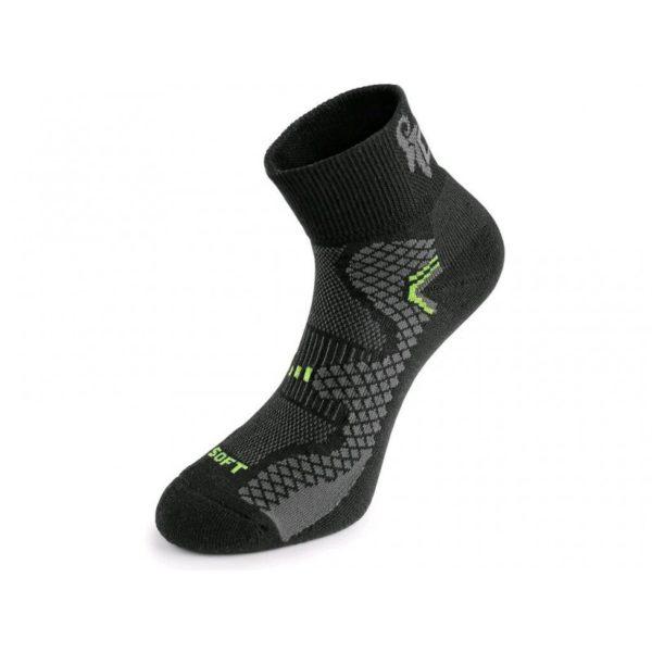 Ponožky CXS SOFT - čierna / žltá - unisex